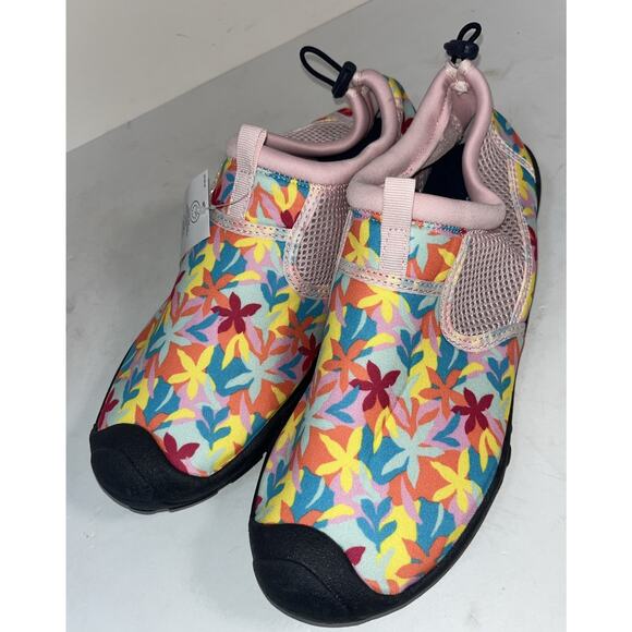 Lands End Woman’s Floral Multi Colored Water Shoes Size 10B - Picture 1 of 9